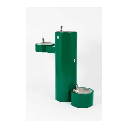 Acorn Controls Murdock Barrier Free Freeze Resistant Pedestal Bi-Level Fountain W/ Pet Fountain GRM45-PF-FRU3